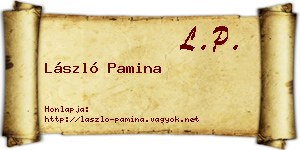 László Pamina névjegykártya